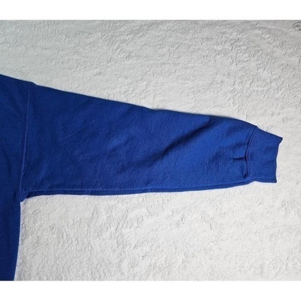 Gildan We Stand For The Flag We Kneel For The Cross‎ Blue Graphic Hoodie Mens L - Picture 11 of 11